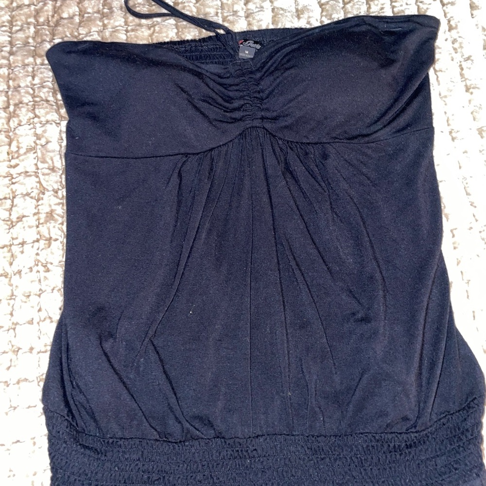 Guess Blue Ruched Bustier Camisole